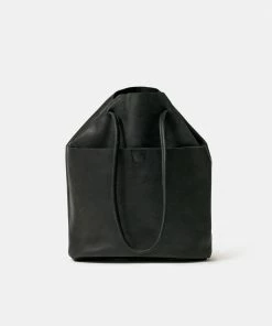 Cadine The Bucket Bag - Black Leather Bags