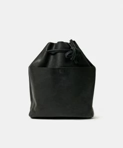 Cadine The Bucket Bag - Black Leather Bags