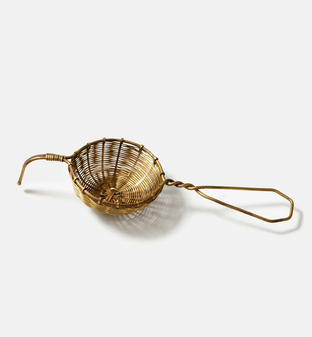 Bellocq Brass Tea Strainer Home Goods 1 Bellocq Brass Tea Strainer Home Goods