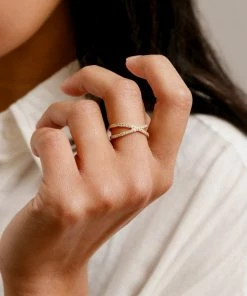 Cadine Jewellery Clematis Ring - 14kt Solid Gold