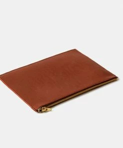 Cadine The Essential Pouch - Burgundy Leather Bags