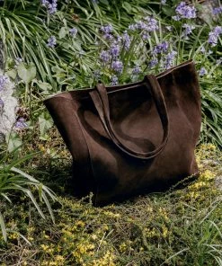 Cadine The Classic Bag - Chestnut Suede