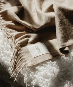 Cadine Cashmere Throw - Abalone Home Goods