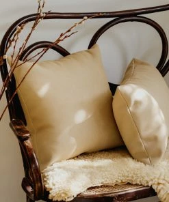 Cadine Home Goods Cushion - Sand Leather