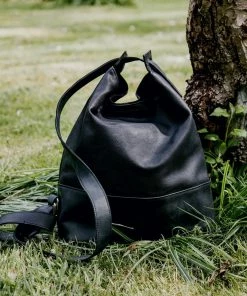 Cadine The Convertible Bag - Black Leather