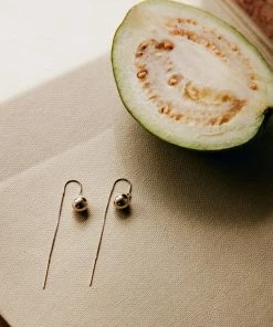 Cadine Allium Threader Earrings - 14kt Solid Gold