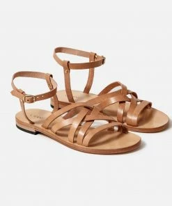 Cadine The Globetrotter Sandal - Natural Leather Footwear