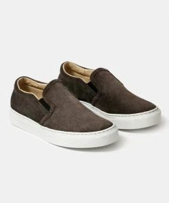 Cadine The Slip Ons - Smoke Suede Footwear