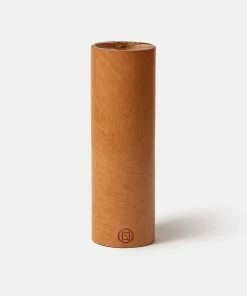 Cadine Home Goods Fresh Floral In Leather Vase