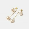 Cadine Jewellery Orchid Earrings - 14kt Solid Gold