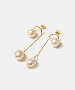 Cadine Jewellery Orchid Earrings - 14kt Solid Gold