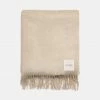 Cadine Cashmere Throw - Wheat