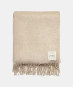 Cadine Cashmere Throw - Wheat