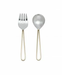 Abbott Home Goods Art Deco Salad Server (Pair)