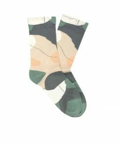 Cadine Women's Abstract Organic Cotton Sock