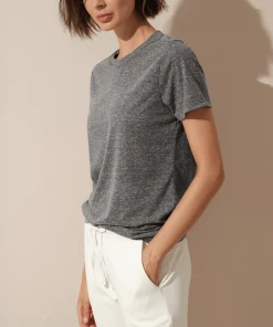 Cadine Hinge Tee - Grey Melange Clothing 5 Cadine Hinge Tee - Grey Melange Clothing