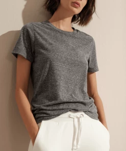Cadine Hinge Tee - Grey Melange Clothing