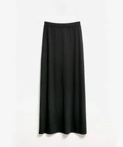 Cadine Column Maxi Skirt - Black Clothing