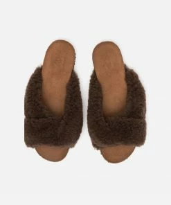 Flattered Footwear Lou Sandal - Brown Teddy