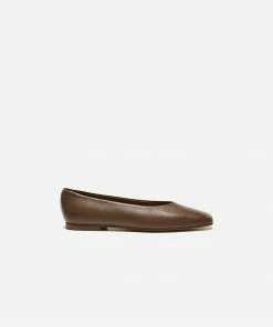 Flattered Nikki Flats - Brown Leather Footwear
