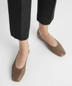 Flattered Nikki Flats - Brown Leather Footwear