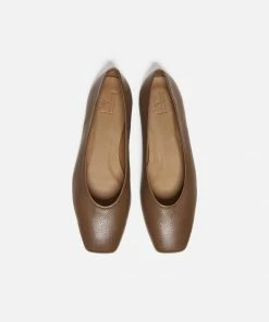 Flattered Nikki Flats - Brown Leather Footwear