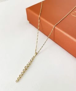 Cadine Pampas Necklace - 14kt Solid Gold