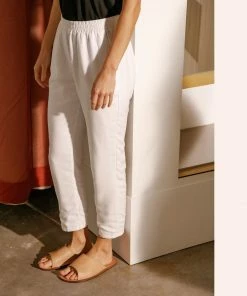 Cadine Corbel Pant - Off-white