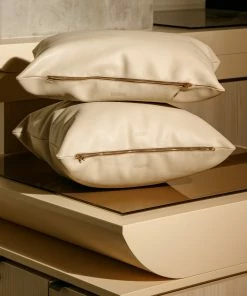 Cadine Cushion - Mist Leather