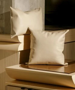Cadine Home Goods Cushion - Mist Leather
