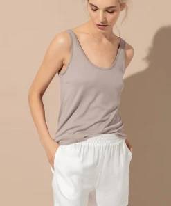 Cadine Swag Tank - Taupe
