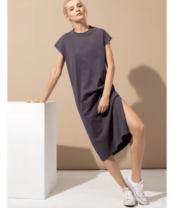 Cadine Clothing Alcove Tshirt Dress - Dark Grey