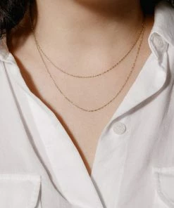 Cadine Crisantha Necklace Chain - 14kt Solid Gold