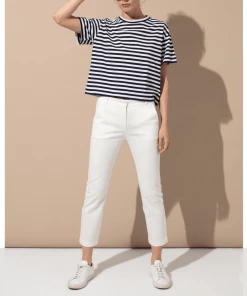 Cadine Dock Tee - Navy / White Stripe