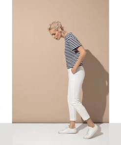 Cadine Dock Tee - Navy / White Stripe