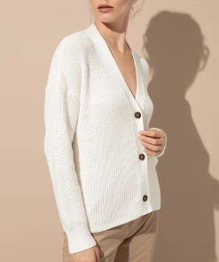 Cadine Clothing Edge Cardigan - Off White