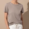 Cadine Hinge Tee - Taupe Clothing