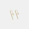 Cadine Marigold Threader Earrings - 14kt Solid Gold Jewellery