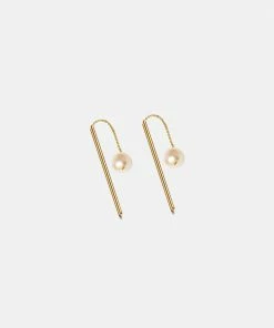 Cadine Marigold Threader Earrings - 14kt Solid Gold Jewellery