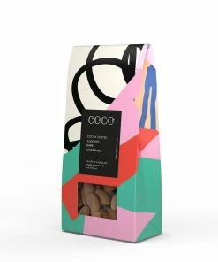 Coco Chocolatier EAT Cocoa Dusted Dark Chocolate Almonds