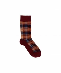 Cadine Men's Plaid Organic Cotton Sock Footwear