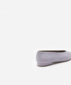 Flattered Uma Flats - Lavender Suede Leather Footwear