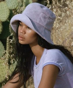 Lack Of Color Wave Bucket Hat - Lavender Terry