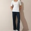 Cadine Rail Pant - Navy Clothing