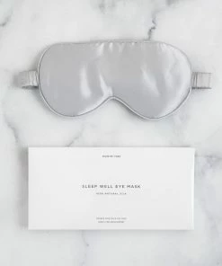 Cadine Pure Silk Sleep Mask - Grey Bath & Body