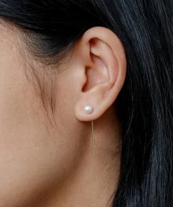 Cadine Marigold Threader Earrings - 14kt Solid Gold Jewellery