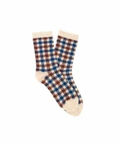 Cadine Women's Gingham Organic Cotton Sock