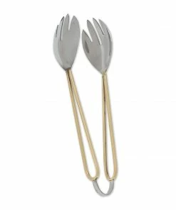 Abbott Home Goods Art Deco Salad Tongs