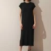 Cadine Beam Tshirt Dress - Black Clothing