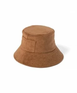 Lack Of Color Wave Bucket Hat - Coffee Terry Clothing